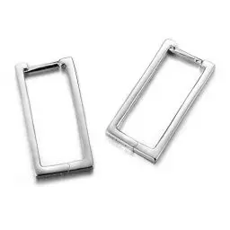 Produktbild: ✦ Geschenke für Frauen ✦Springlight Ohrringe Silber 925 Hängend Ohrringe Creolen Eckig Silber 925 Geometrisches Quadratische Ohrringe Quadratische Creolen Ohrringe Personalisierte Geschenke.